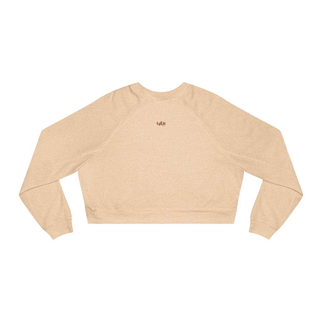Artsy Fartsy Cat Lady Cropped Fleece Pullover, Autumn Fashion
