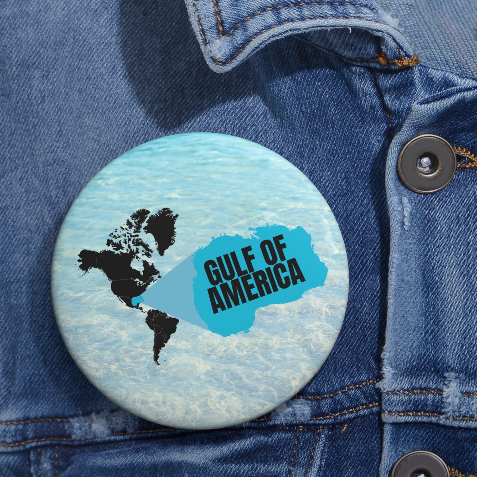American Gulf Pin Button