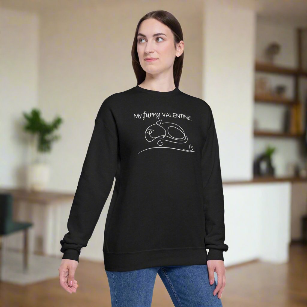 My Furry Valentine Women's Drop Shoulder Sweatshirt - EpiAl's Shop