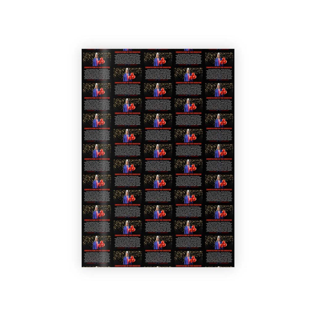 Trump Graduation Gift Wrapping Paper Rolls, 1pc