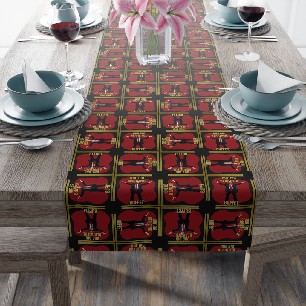 One Big Beautiful Buffet Table Runner