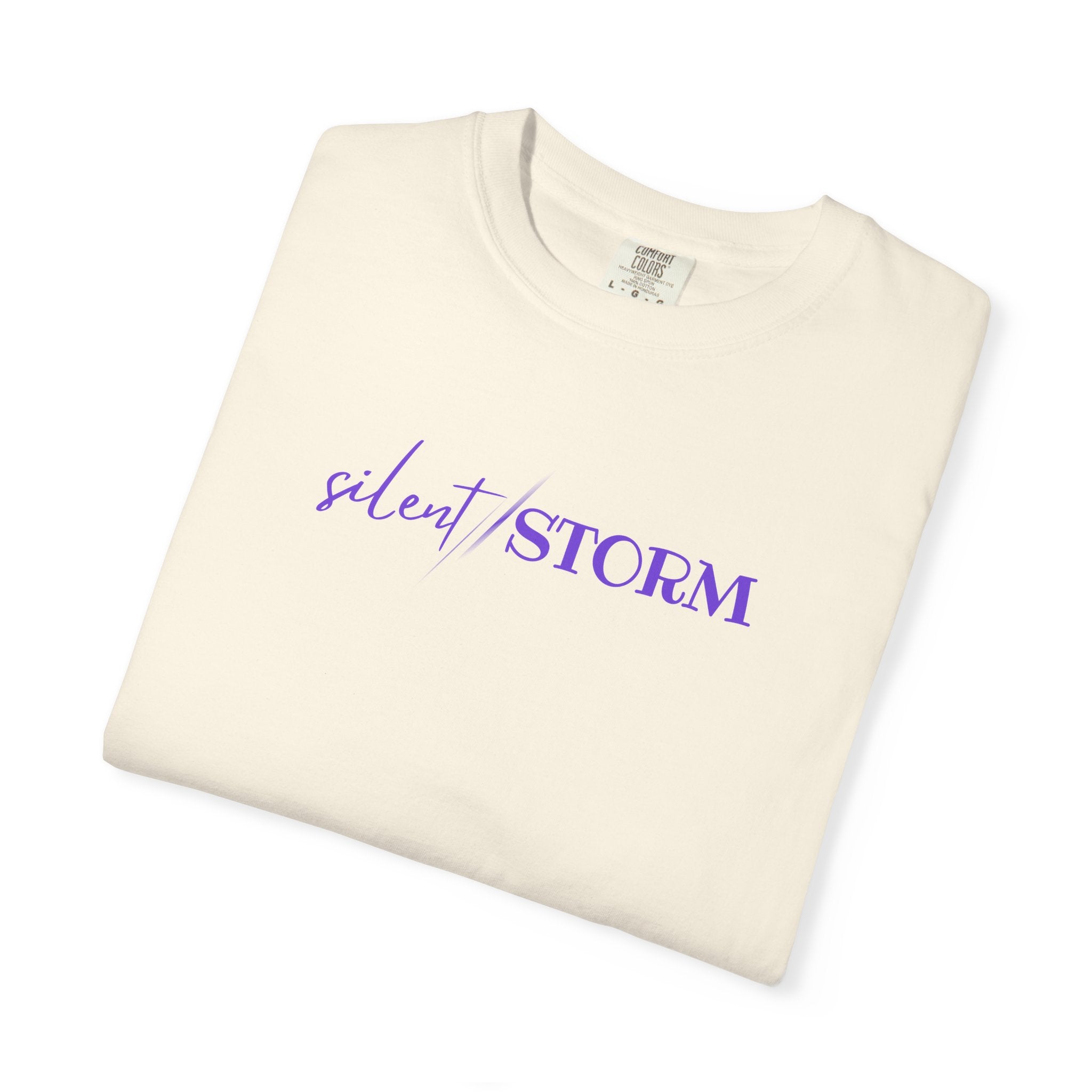 Silent Storm Unisex T-Shirt – Epilepsy Awareness Purple Statement Tee