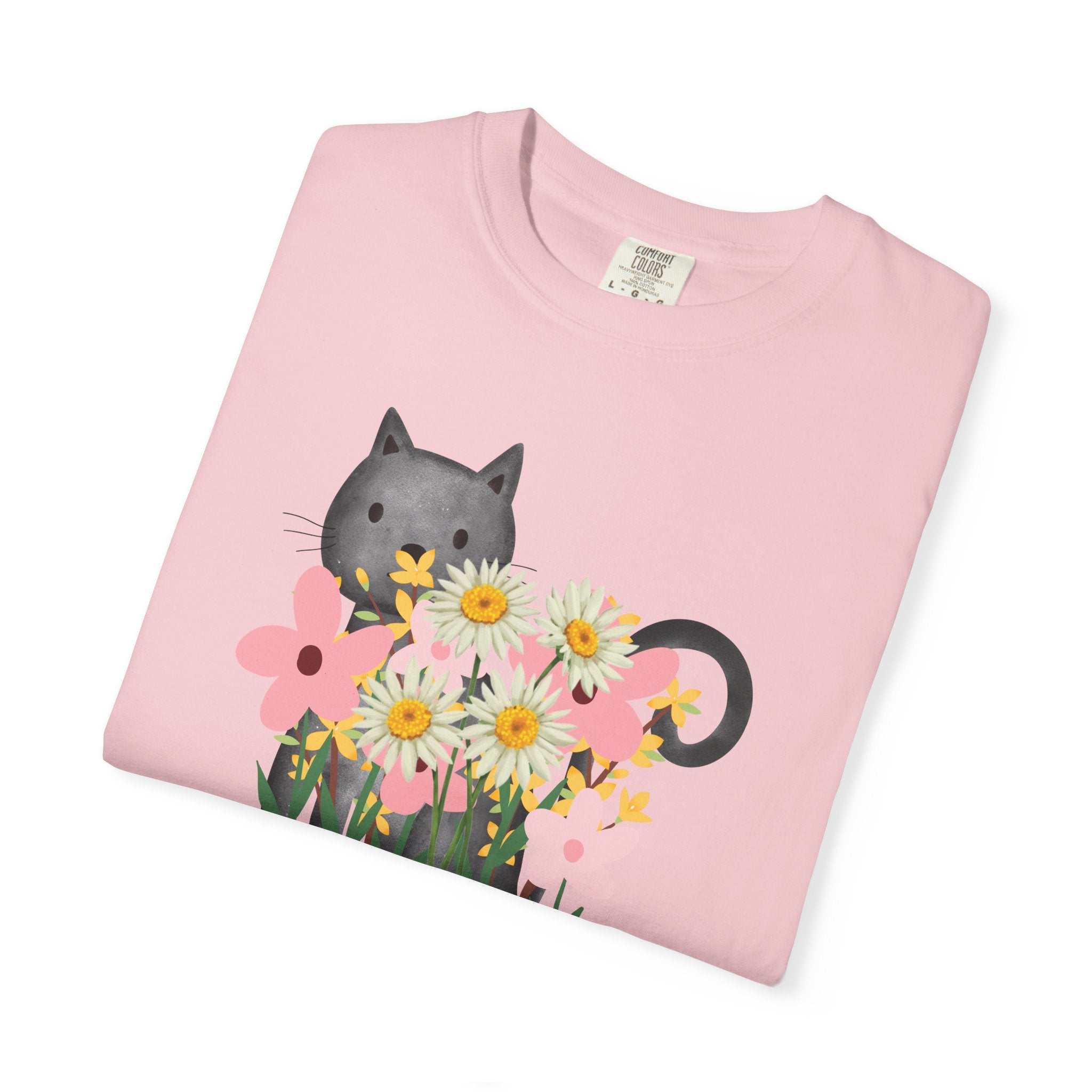 Women’s Floral Cat T-Shirt