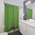 Garden Watch Cat Shower Curtain
