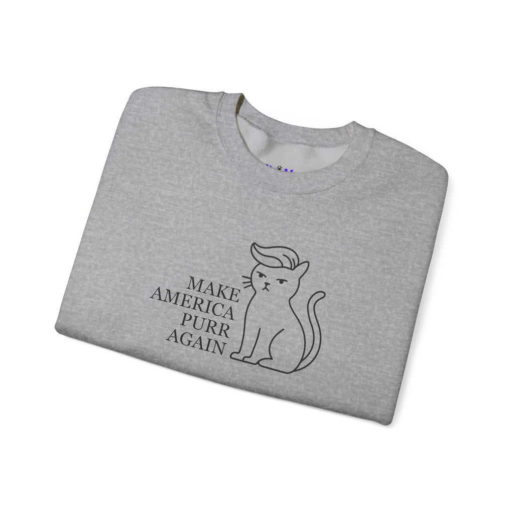 “Make America Purr Again” Parody Cat Sweatshirt