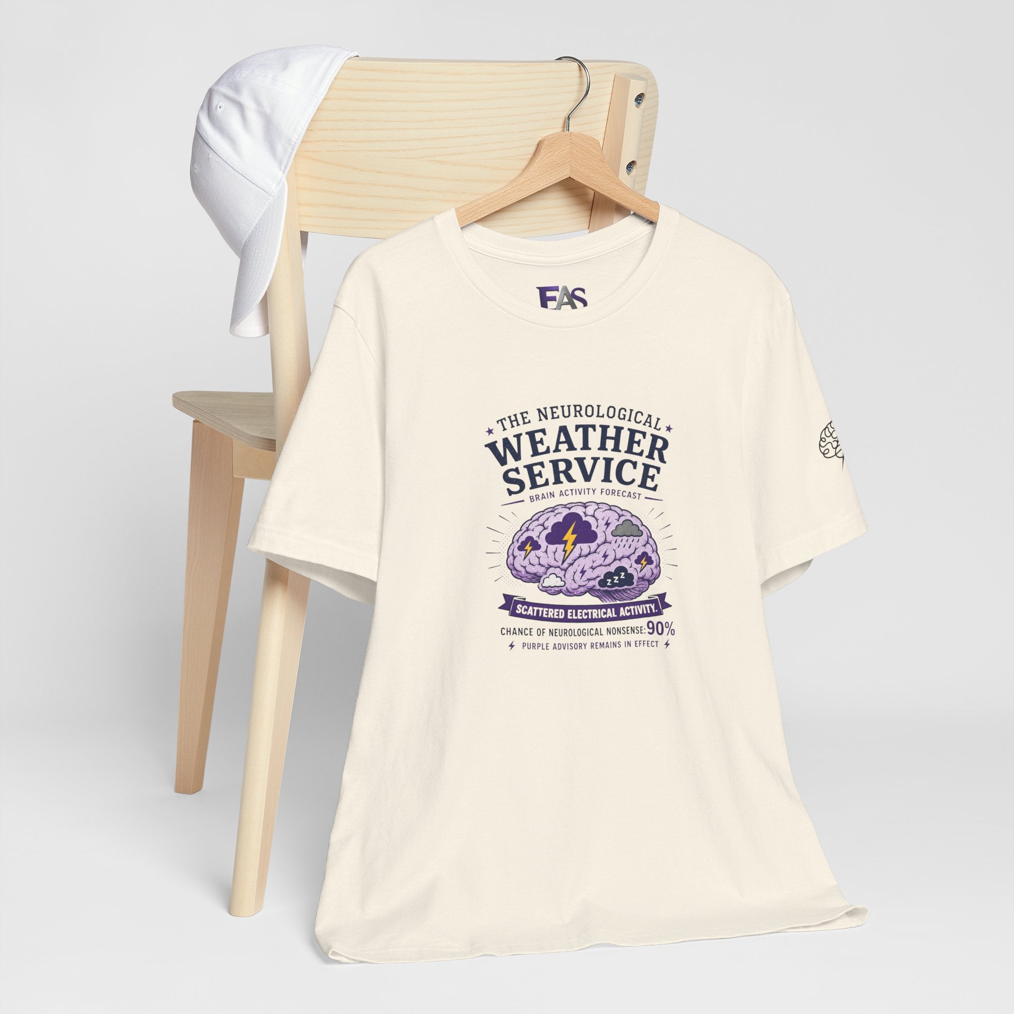 Neurological Weather Service Epilepsy Awareness T-Shirt | Brain Forecast Tee