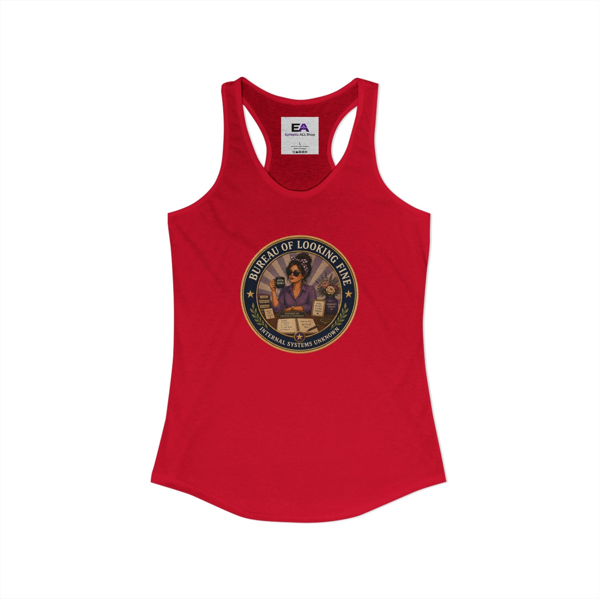Bureau of Looking Fine Women's Racerback Tank Top – Internal Systems Unknown