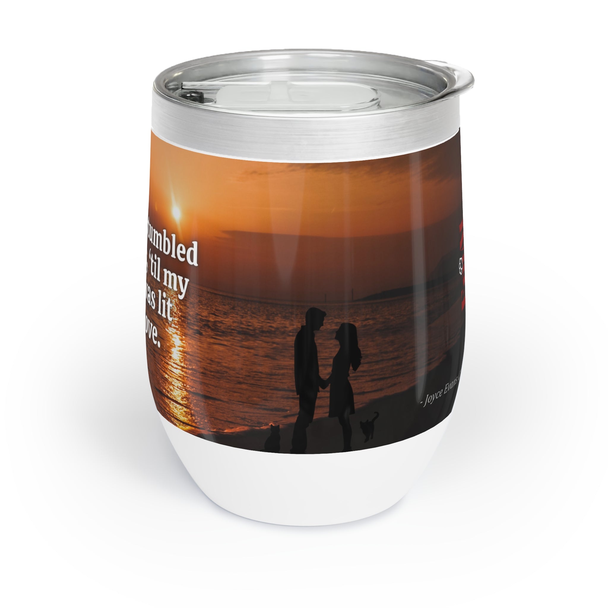 Photo depicting the ​Aimlessly Chill Wine Tumbler from EpiAl's Shop.
