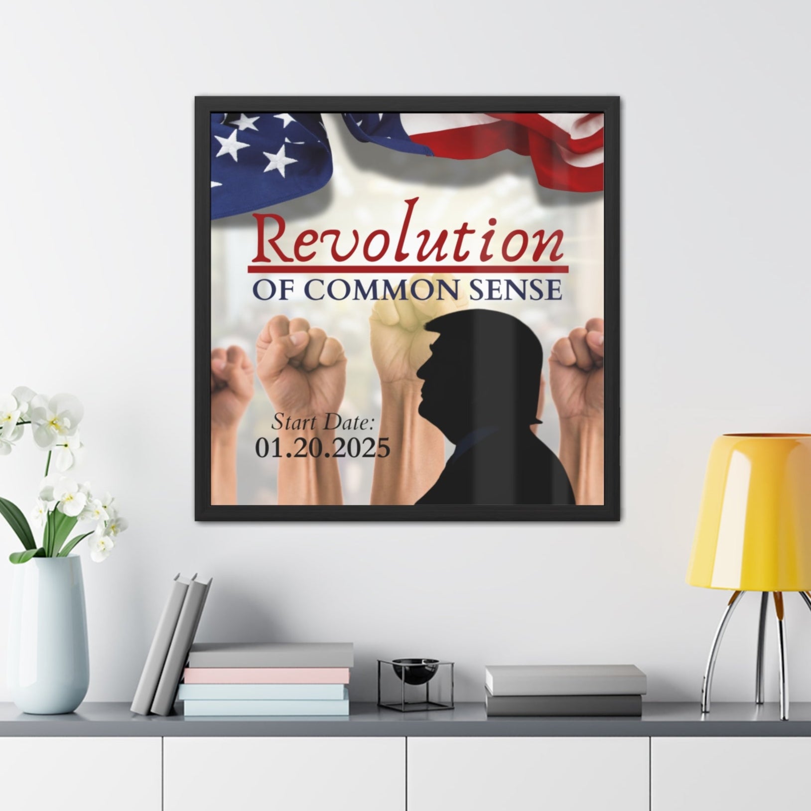 Trump Revolution of Common Sense Framed Posters