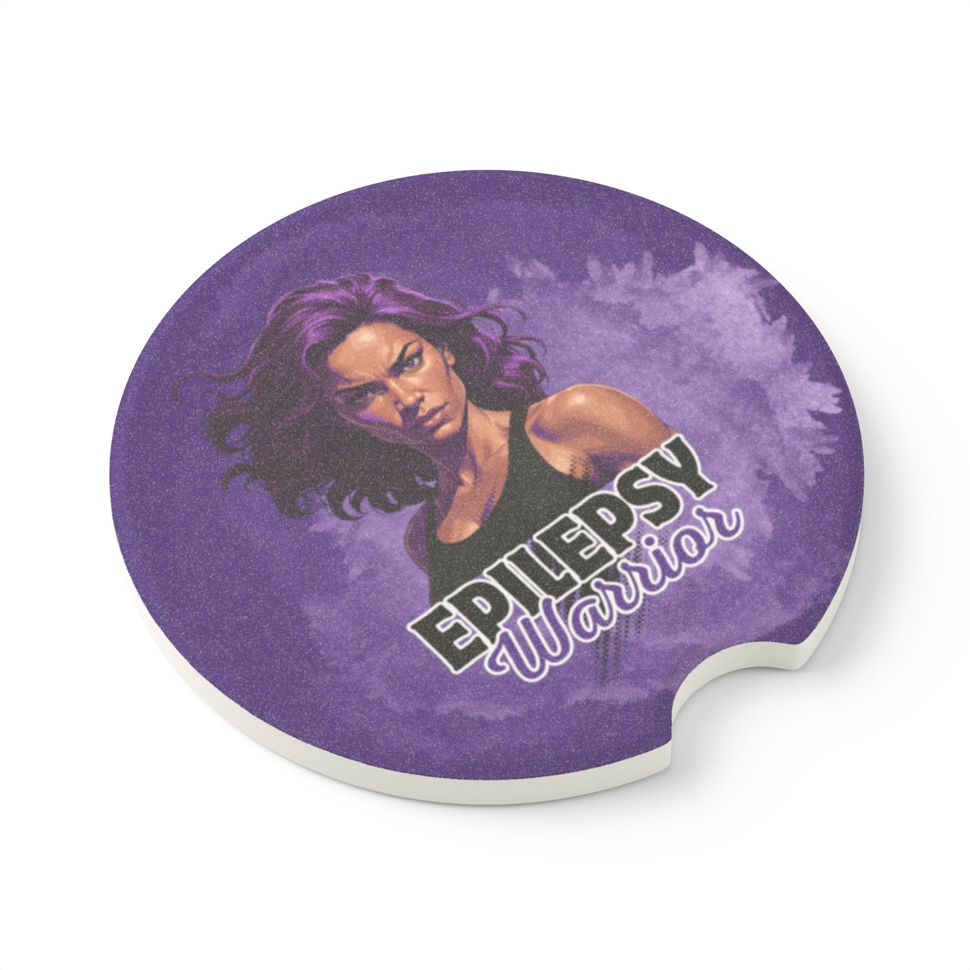 Epilepsy Warrior Soapstone Car Coaster