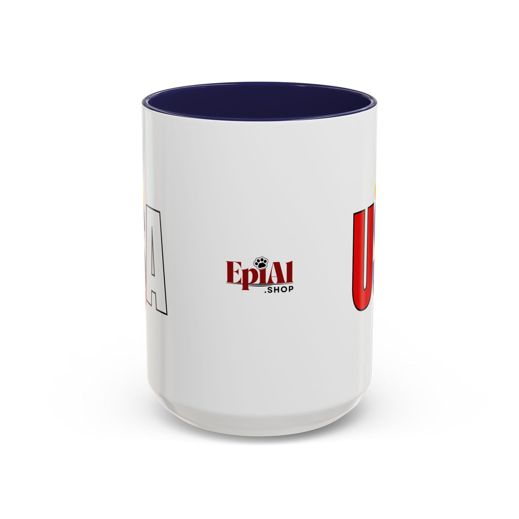 Trump USA Accent Coffee Mug Printify