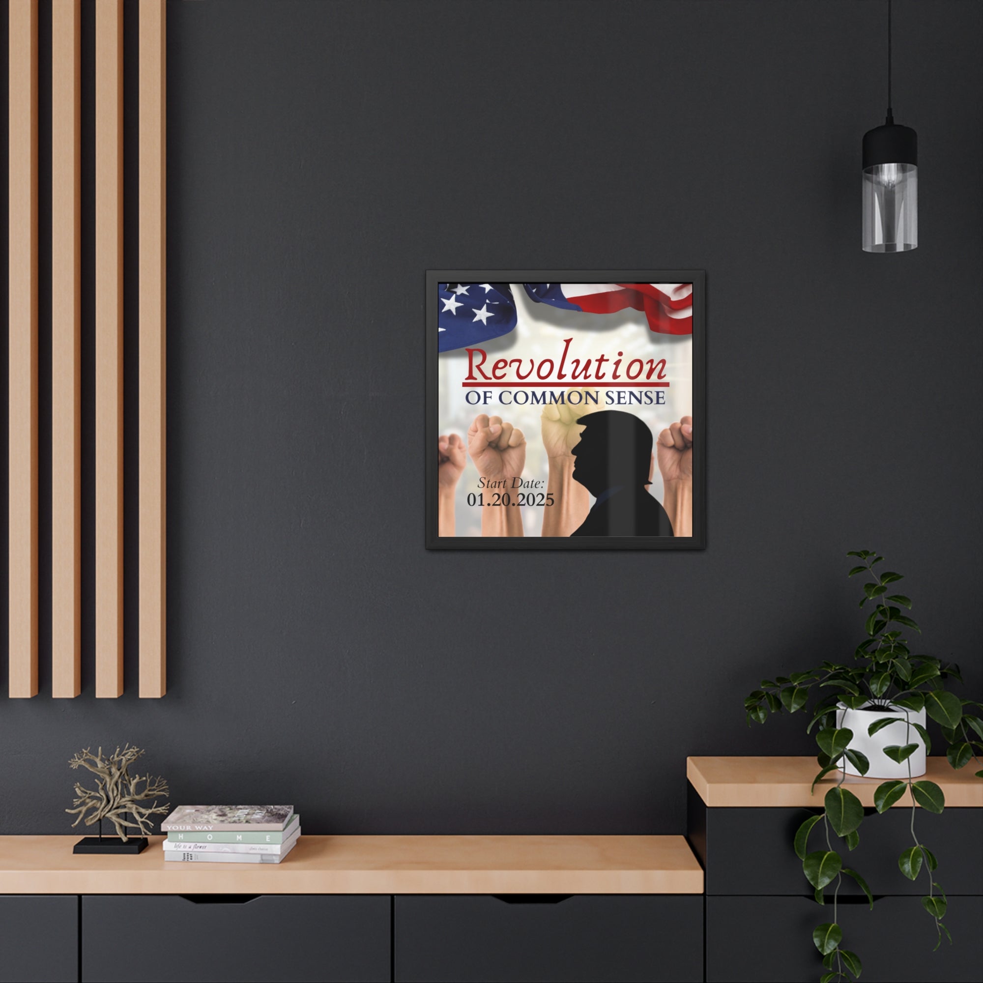 Trump Revolution of Common Sense Framed Posters