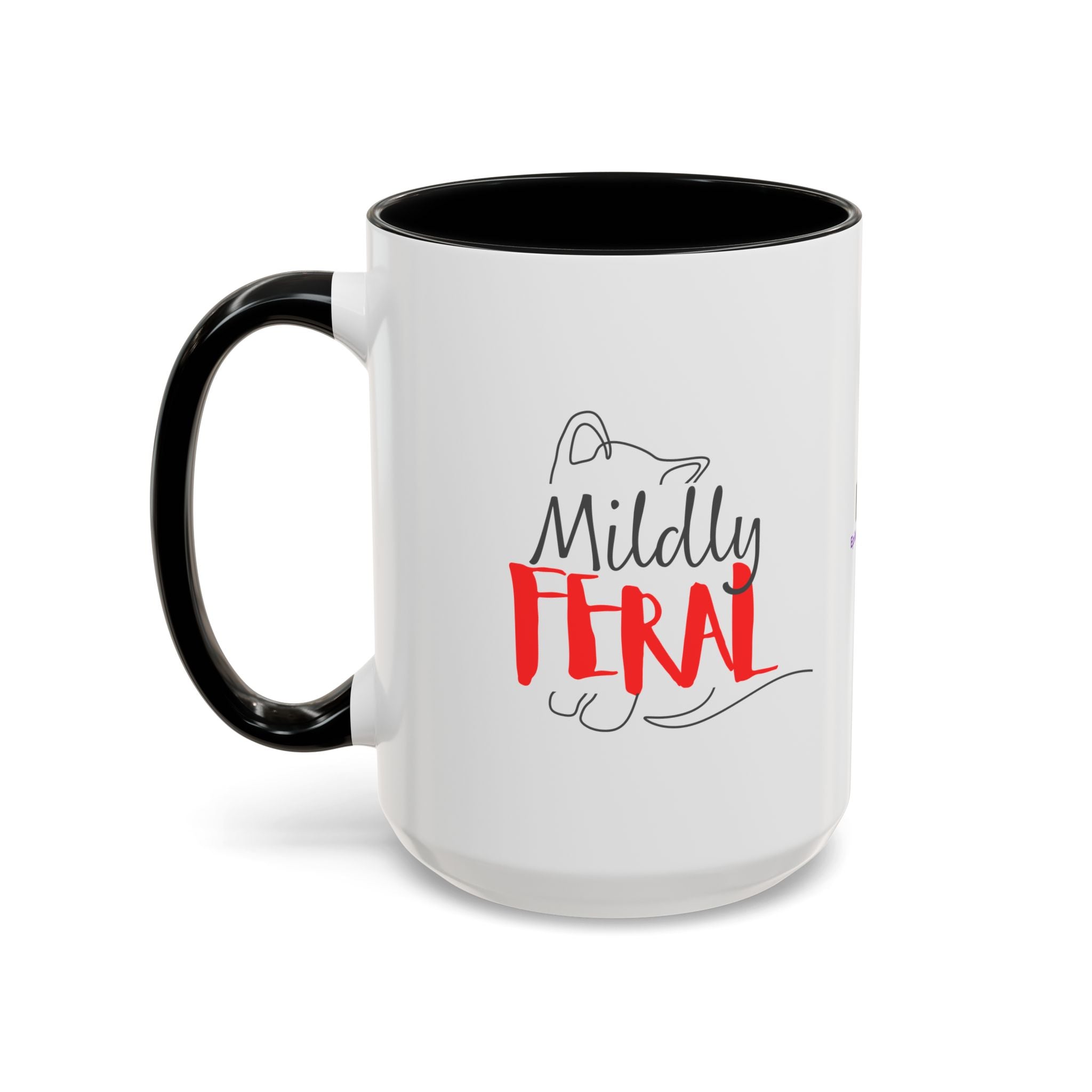 Mildly Feral Accent Mug — Morning Mood, Accurately Labeled