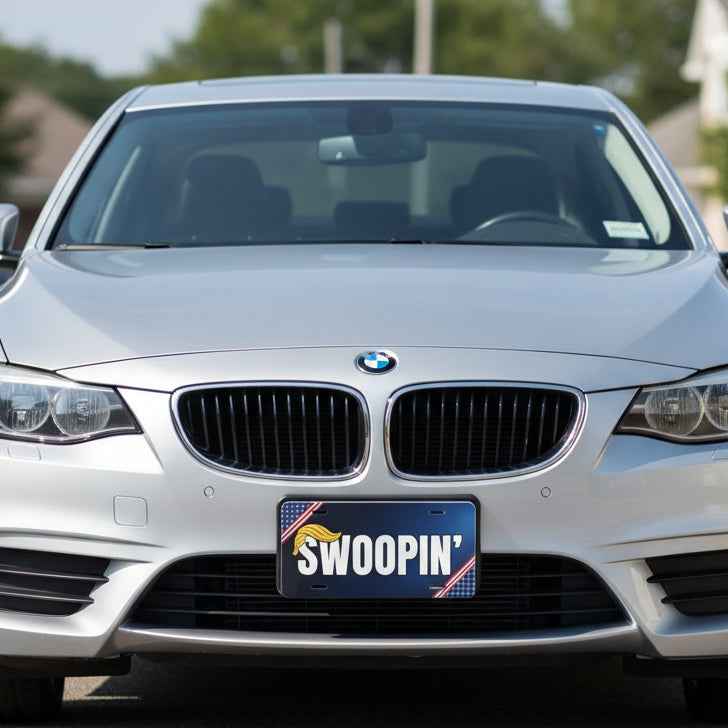 “SWOOPIN’” Political Parody Vanity Plate – Aluminum 12