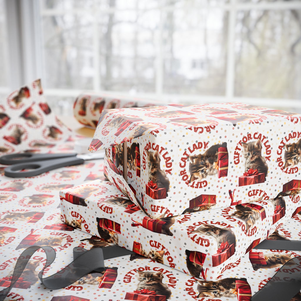 Cat Lady Wrapping Paper for Gifts