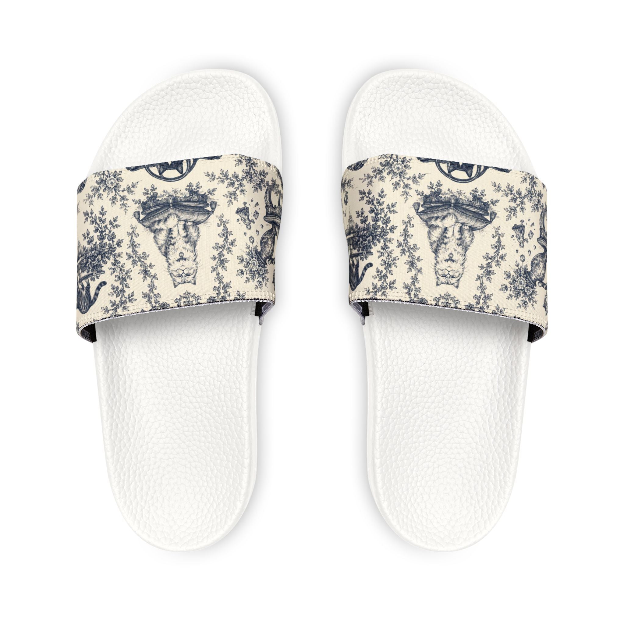 Toile Cats Slide Sandals (Removal Straps)