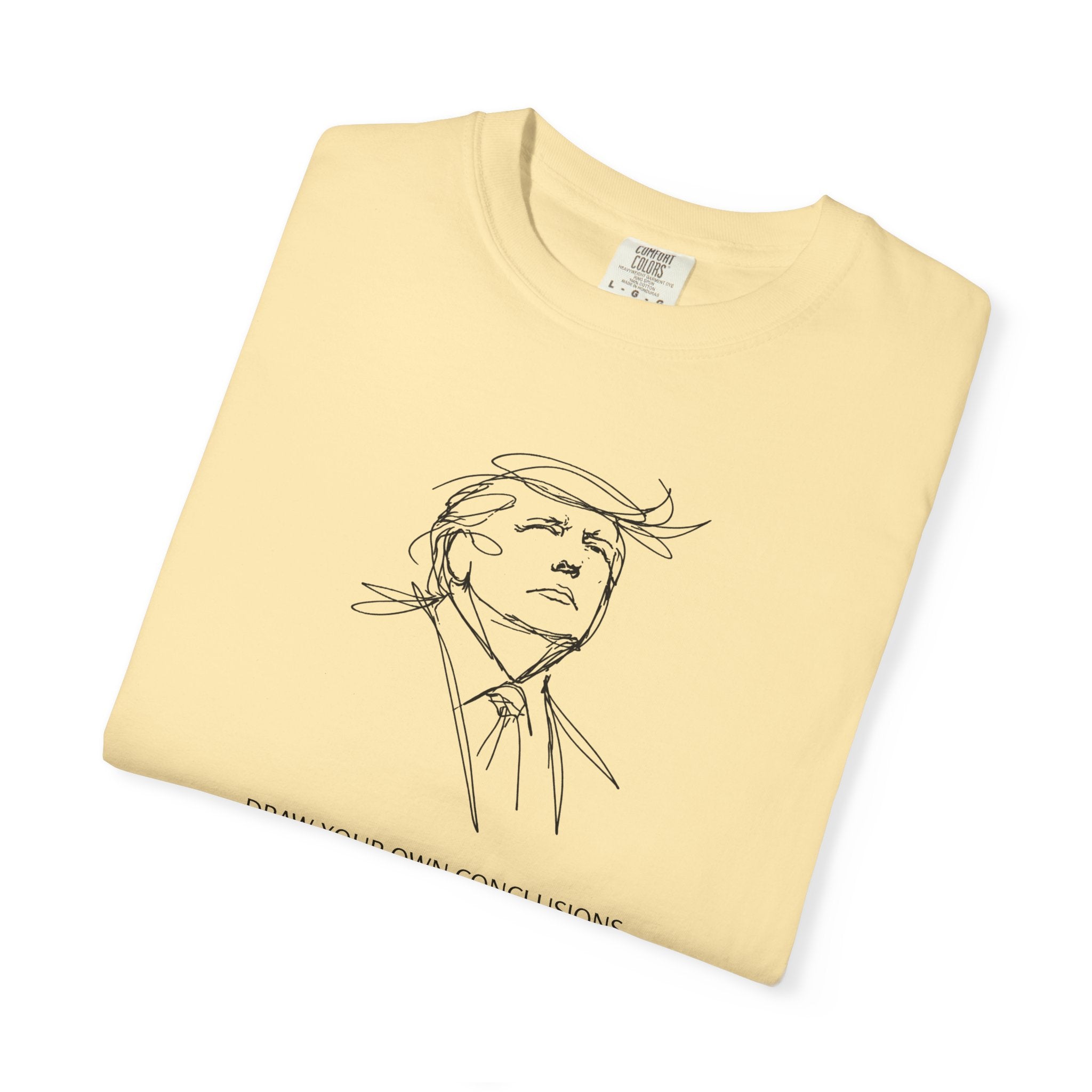 Draw Your Own Conclusions Unisex Graphic Tee – Minimal Line Art Statement Shirt