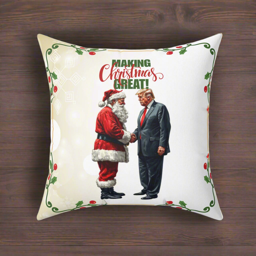 Making Christmas Great Decorative Pillow, Home Decor