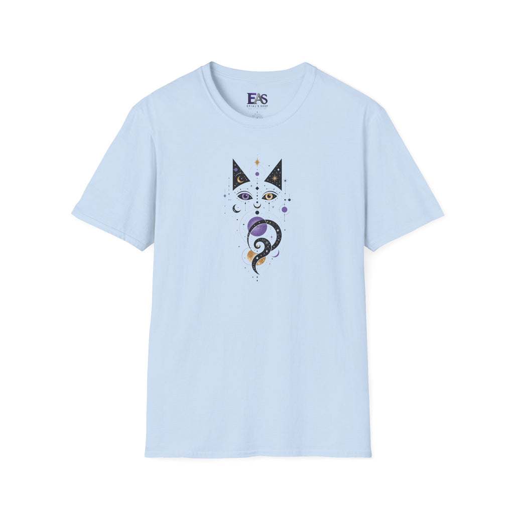 Celestial Cat T-Shirt | Mystical Cosmic Cat Graphic Tee