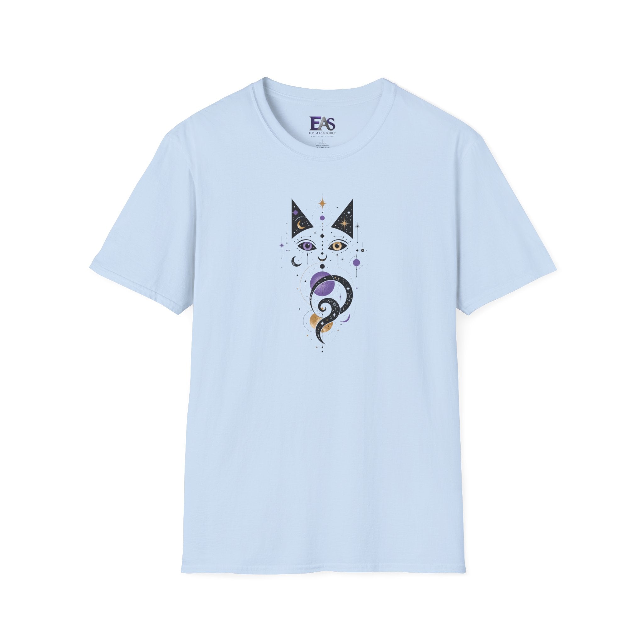 Celestial Cat T-Shirt | Mystical Cosmic Cat Graphic Tee