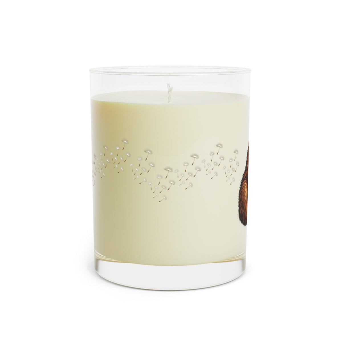 Bigfoot Blowing Dandelion Soy Candle | Sasquatch Glass Jar Candle