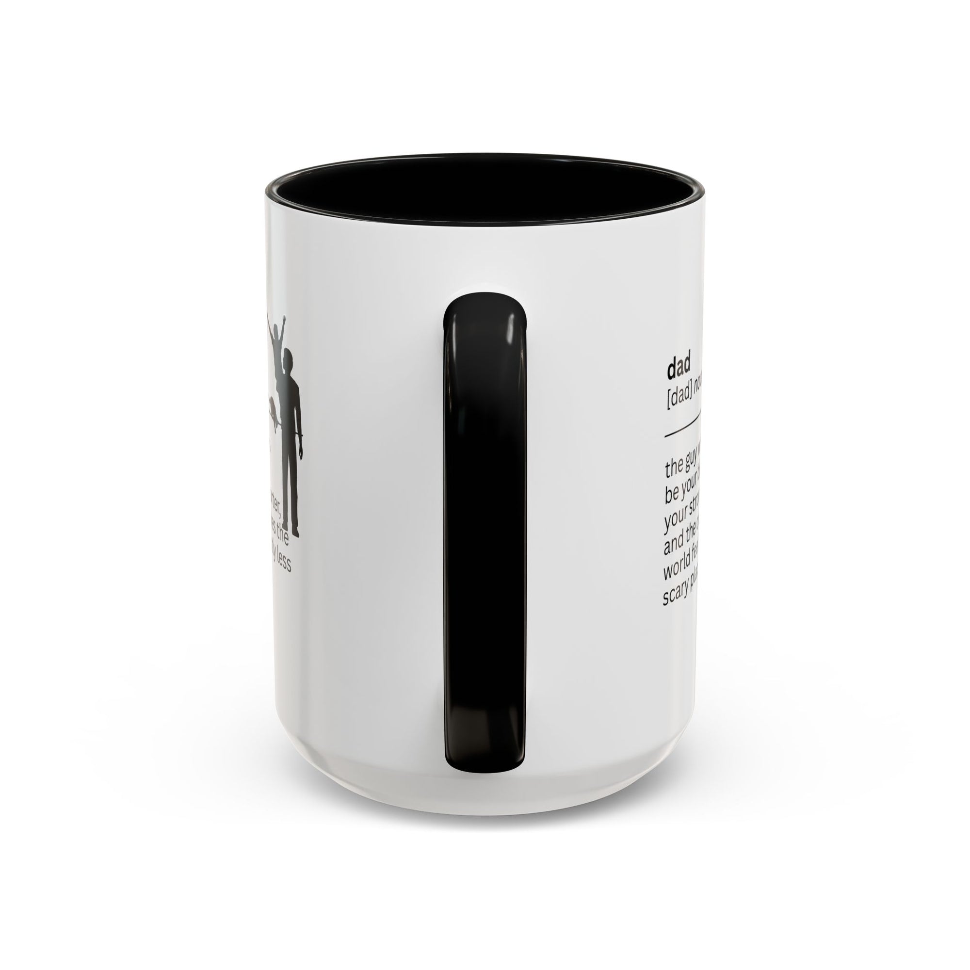 Dad Biggest Fan Accent Coffee Mug - Perfect Gift for Dads