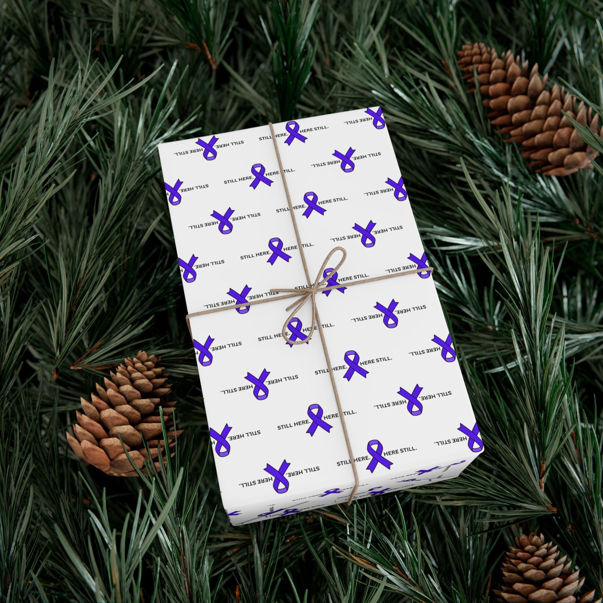 Still Here. Here Still. Gift Wrap Paper (Epilepsy Awareness)