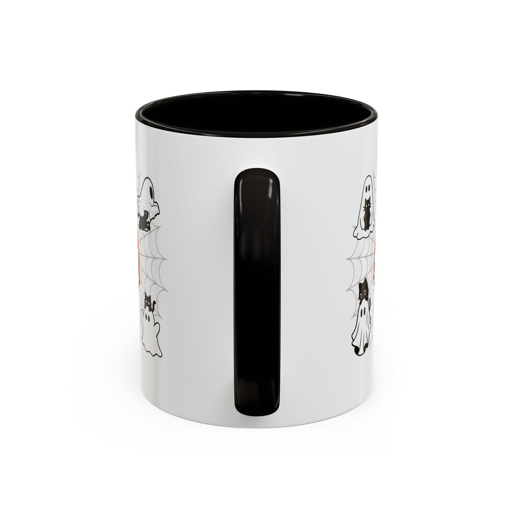 Ghost Cats Halloween Accent Mug (11oz, 15oz)