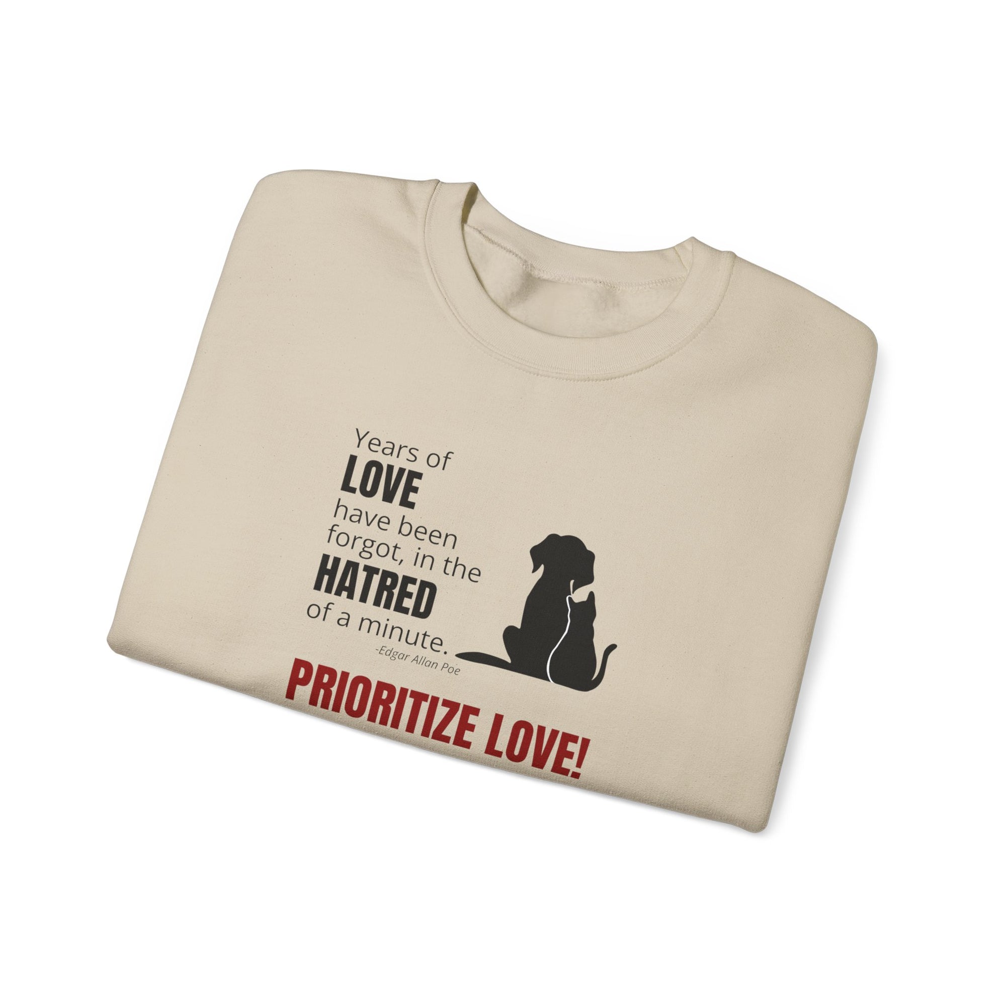 Prioritize Love Unisex Heavy Blend™ Crewneck Sweatshirt