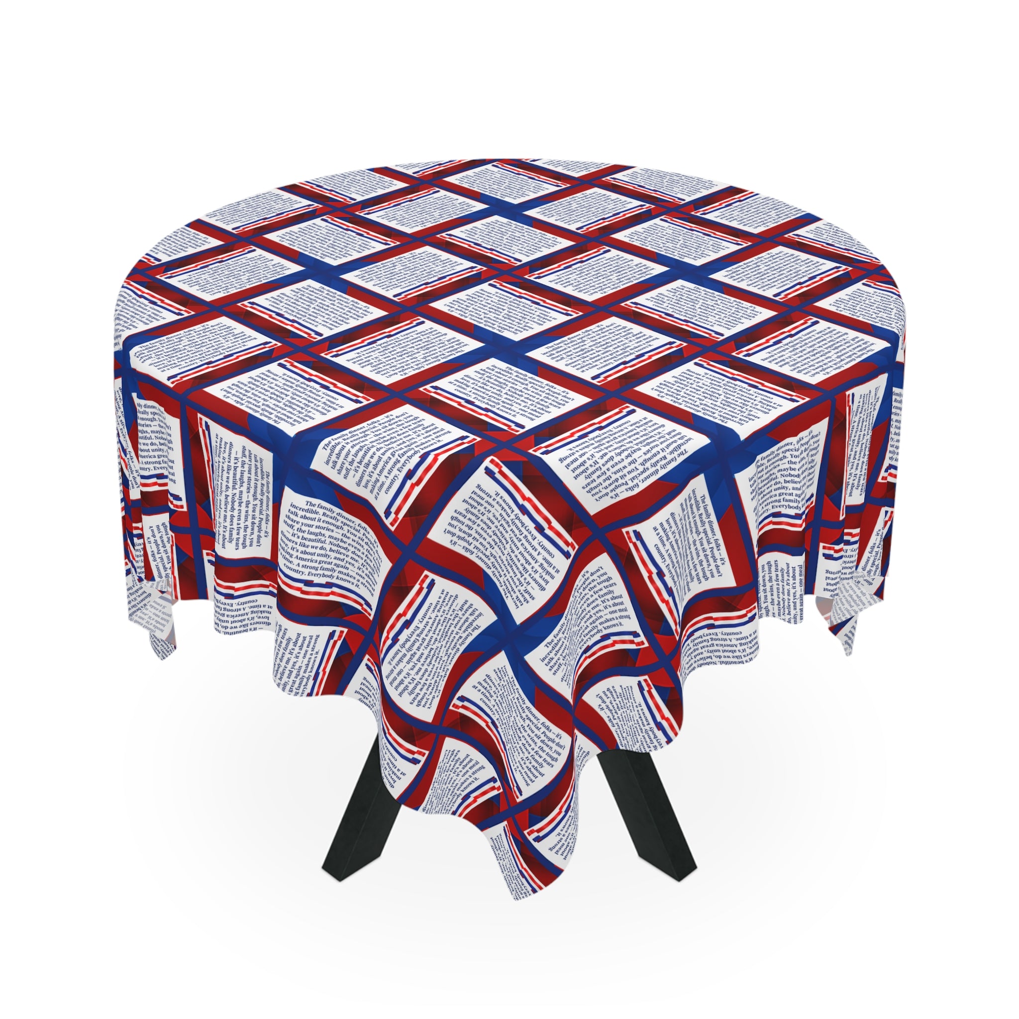 Make Family Dinners Great Again Parody Tablecloth – Funny Political Décor