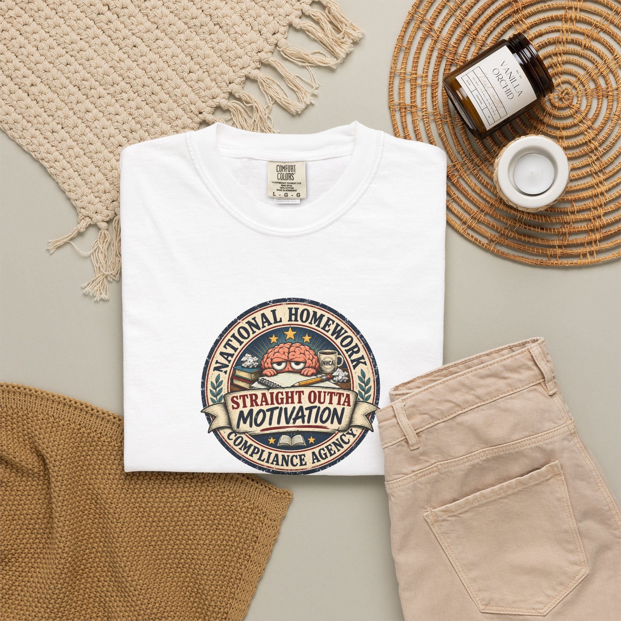 National Homework Compliance Agency Straight Outta Motivation T-Shirt
