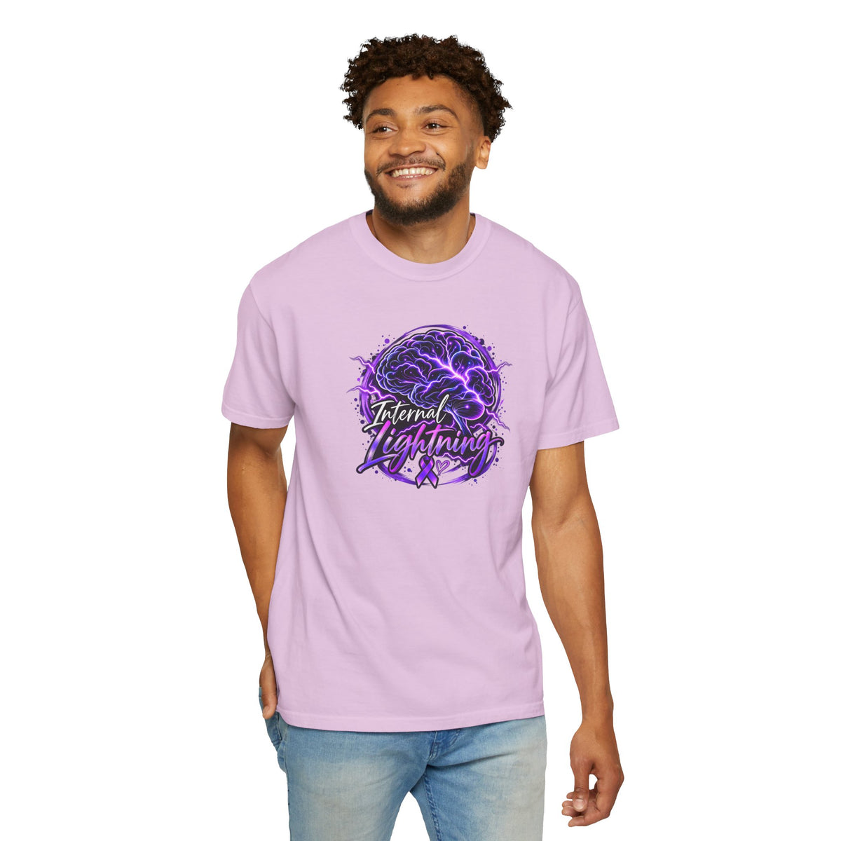 Internal Lightning Epilepsy Awareness Garment-Dyed T-Shirt