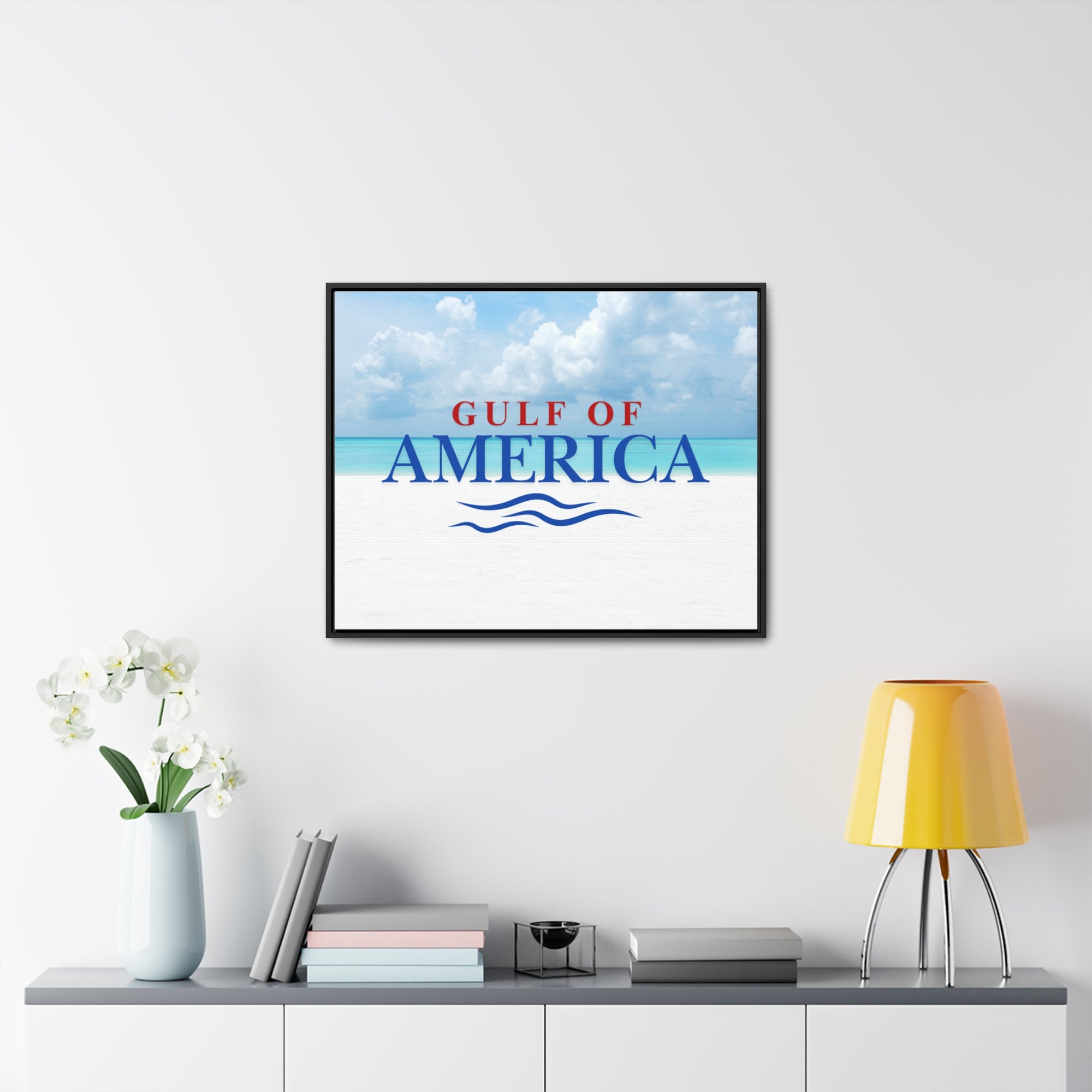 American Gulf Canvas Wrap - Coastal Wall Art for Beach Lovers