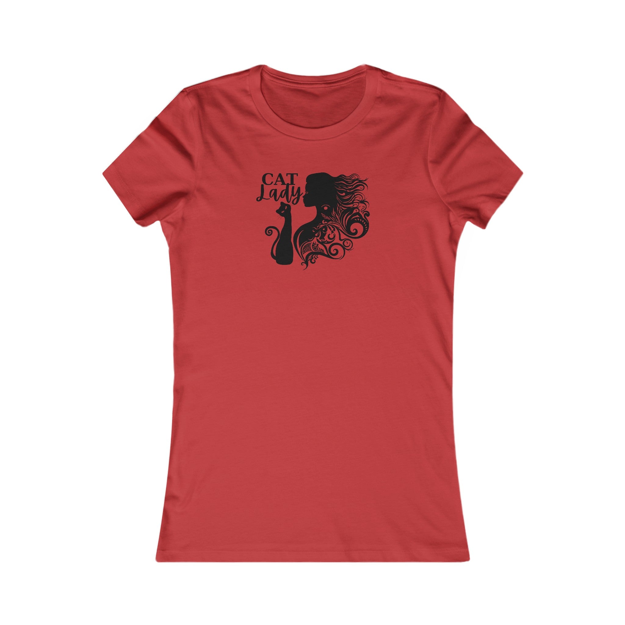 Curly Cat Lady Women's Favorite Tee - EpiAl's Shop