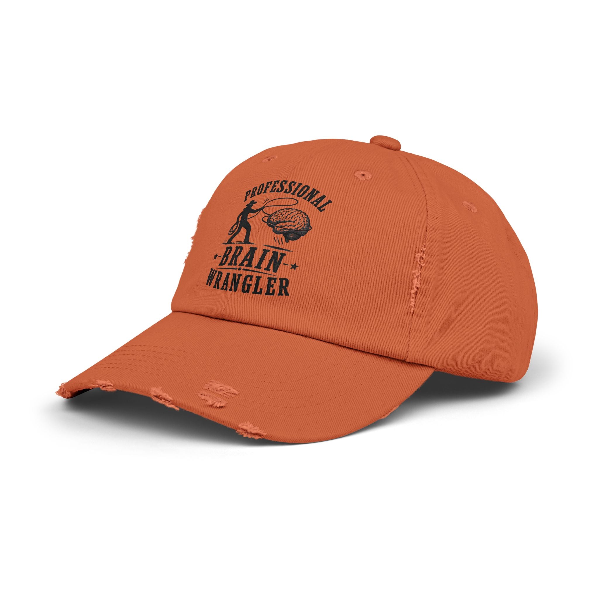 Professional Brain Wrangler Distressed Cap