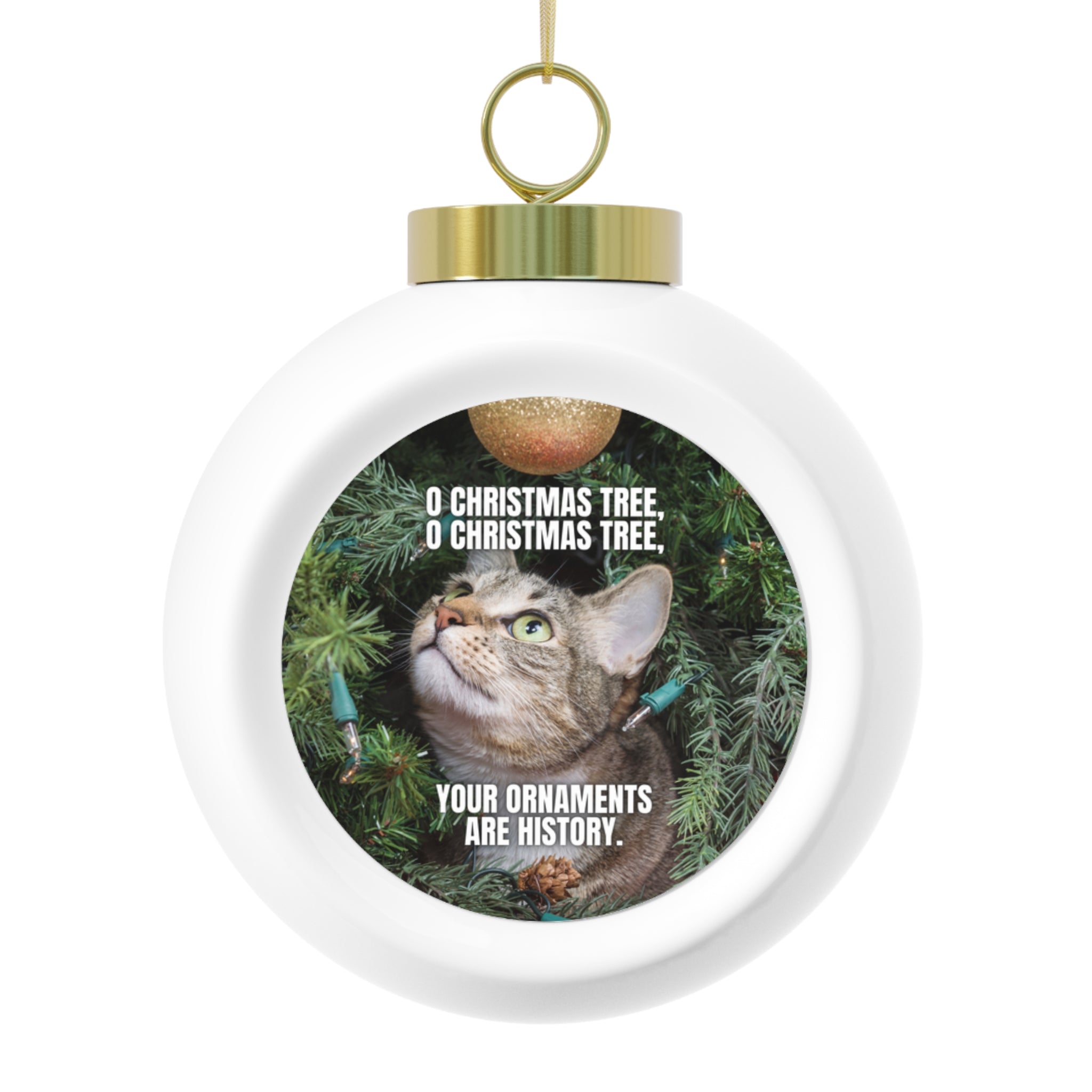 Photo depicting the ​O Christmas Tree Ball Ornament from EpiAl's Shop.