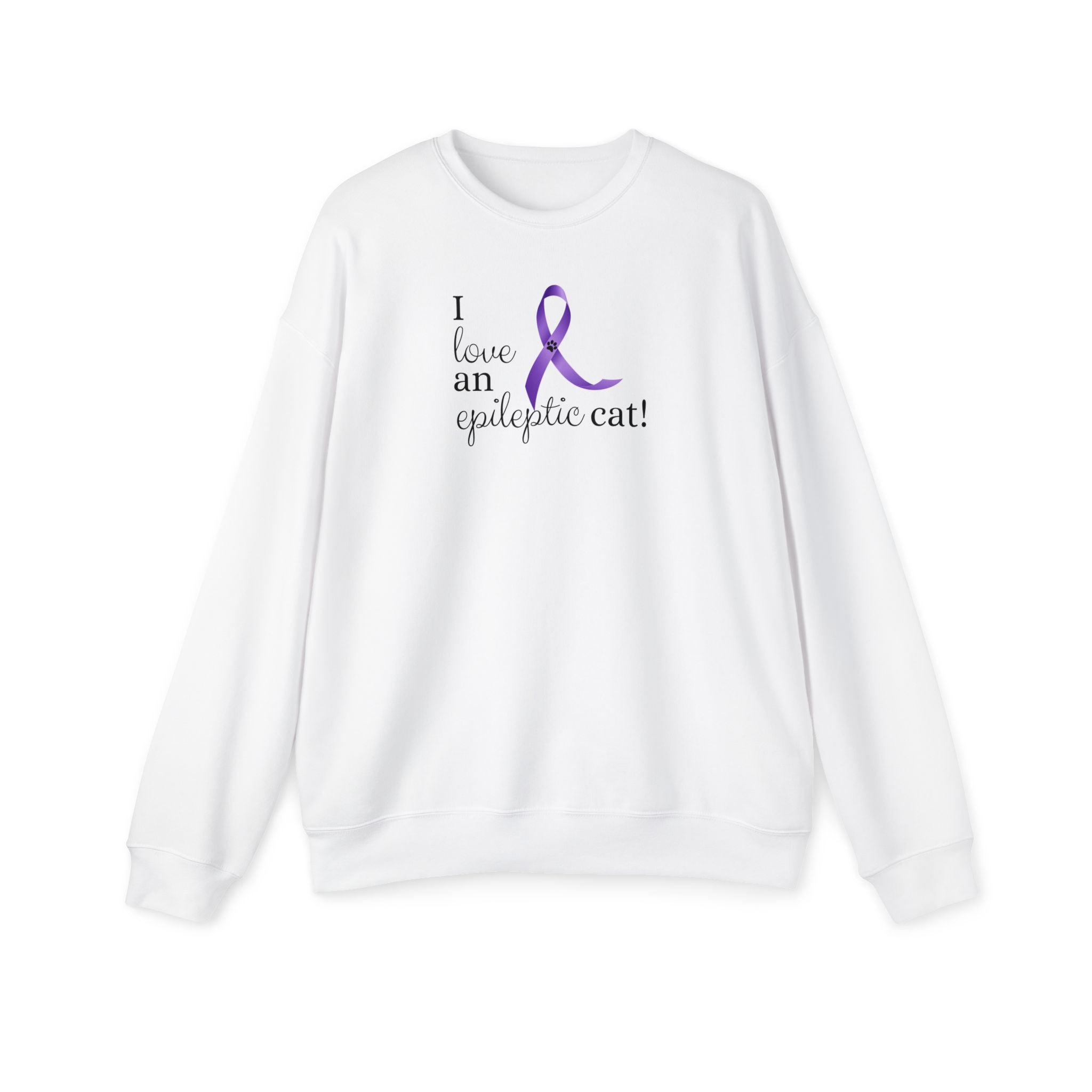 I Love an Epileptic Cat Women's Drop Shoulder Sweatshirt - EpiAl's Shop