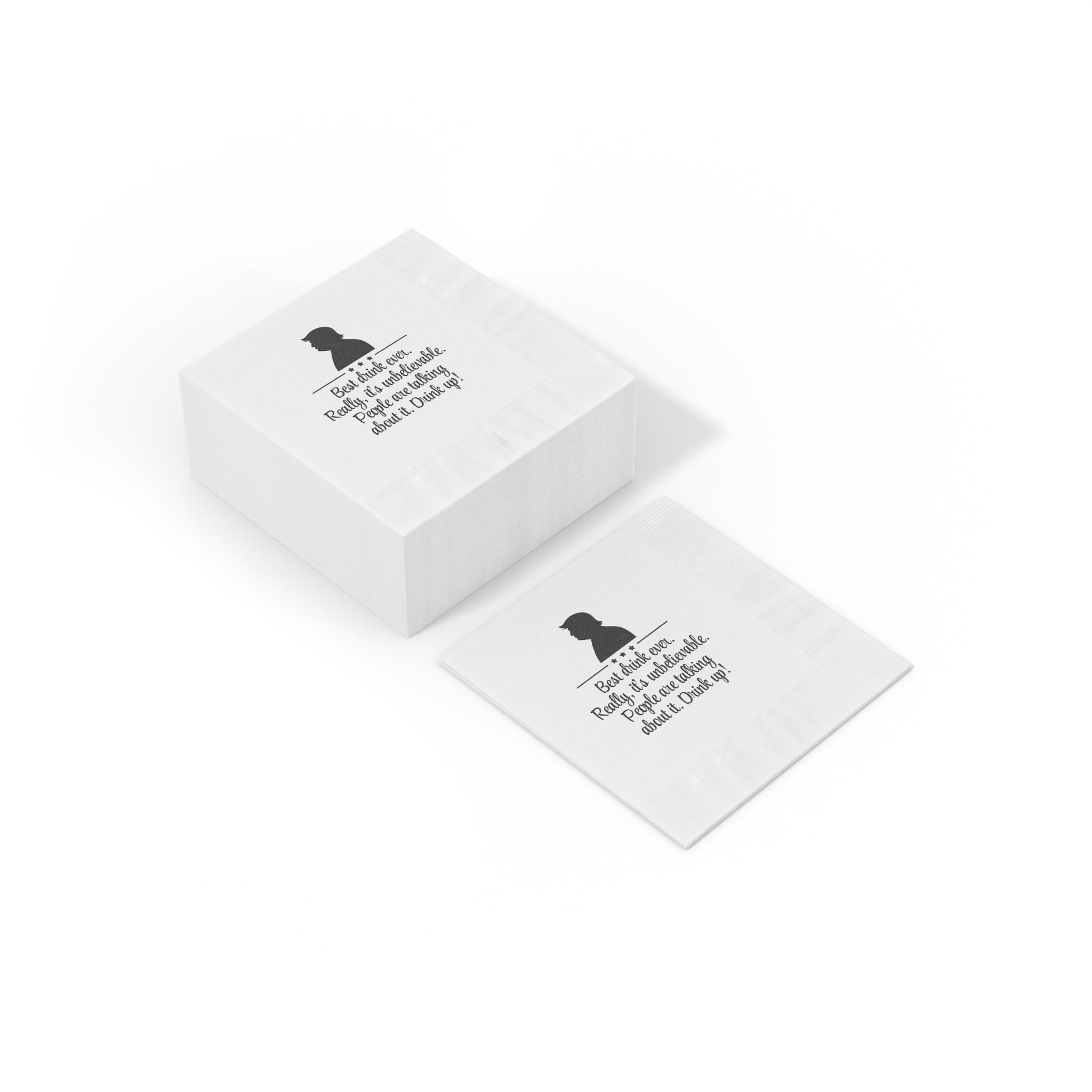 Best Drink Ever – Drink Up Party Napkins – Funny Parody Cocktail Décor