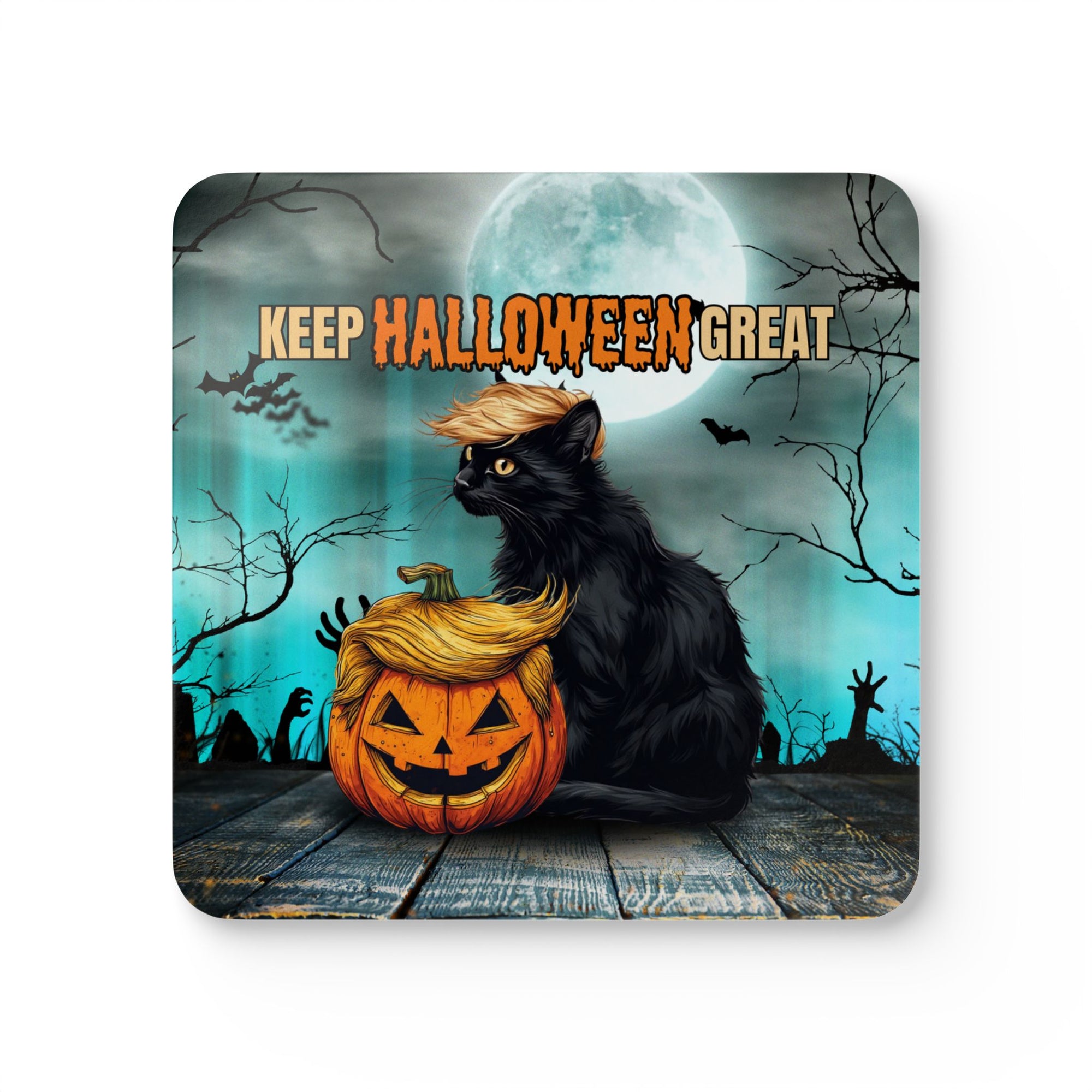 Keep Halloween Great Cork Coaster Set