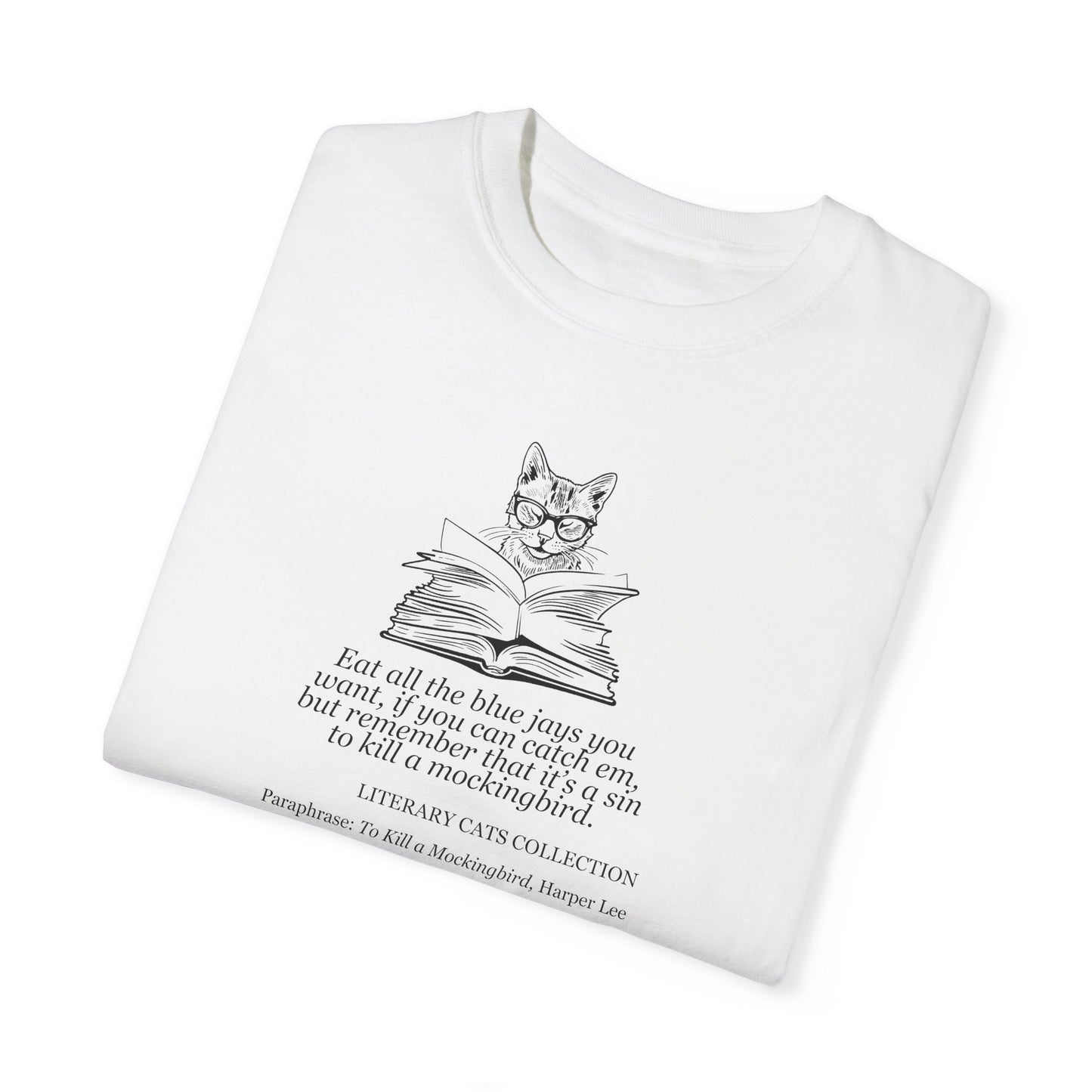 Literary Cat Unisex T-Shirt - To Kill a Mockingbird