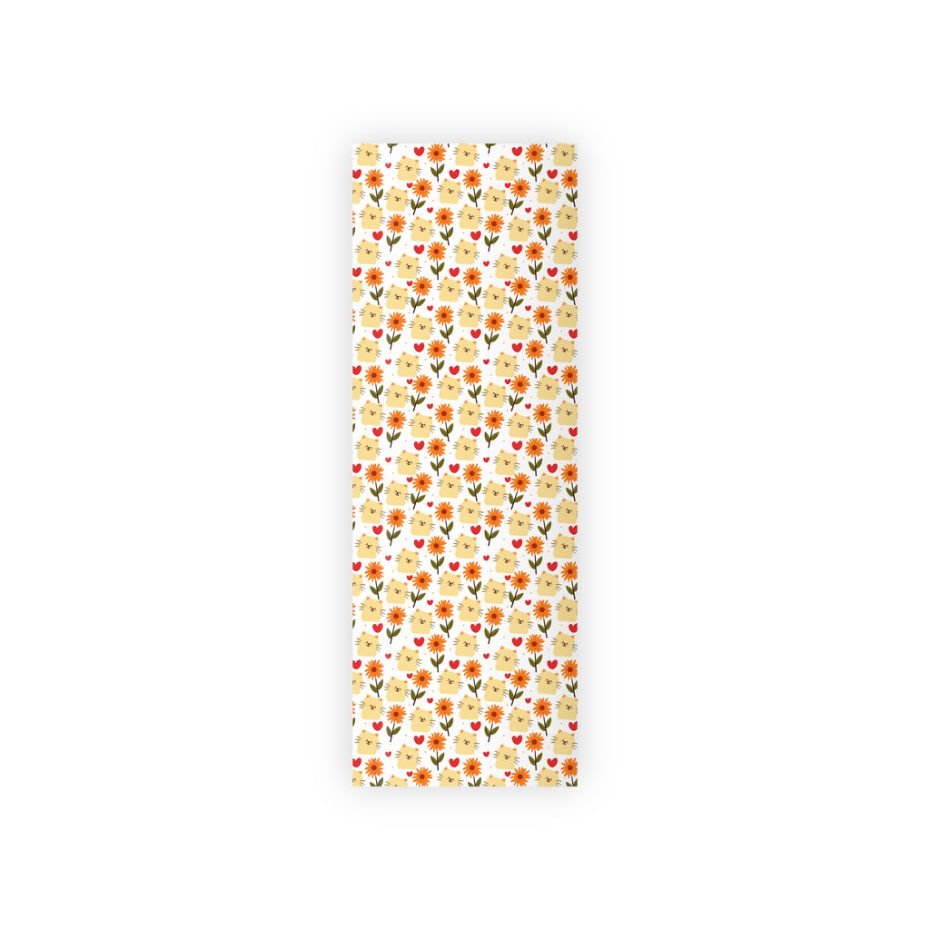 Flower Kitty Wrapping Paper – Cute Cat Gift Wrap