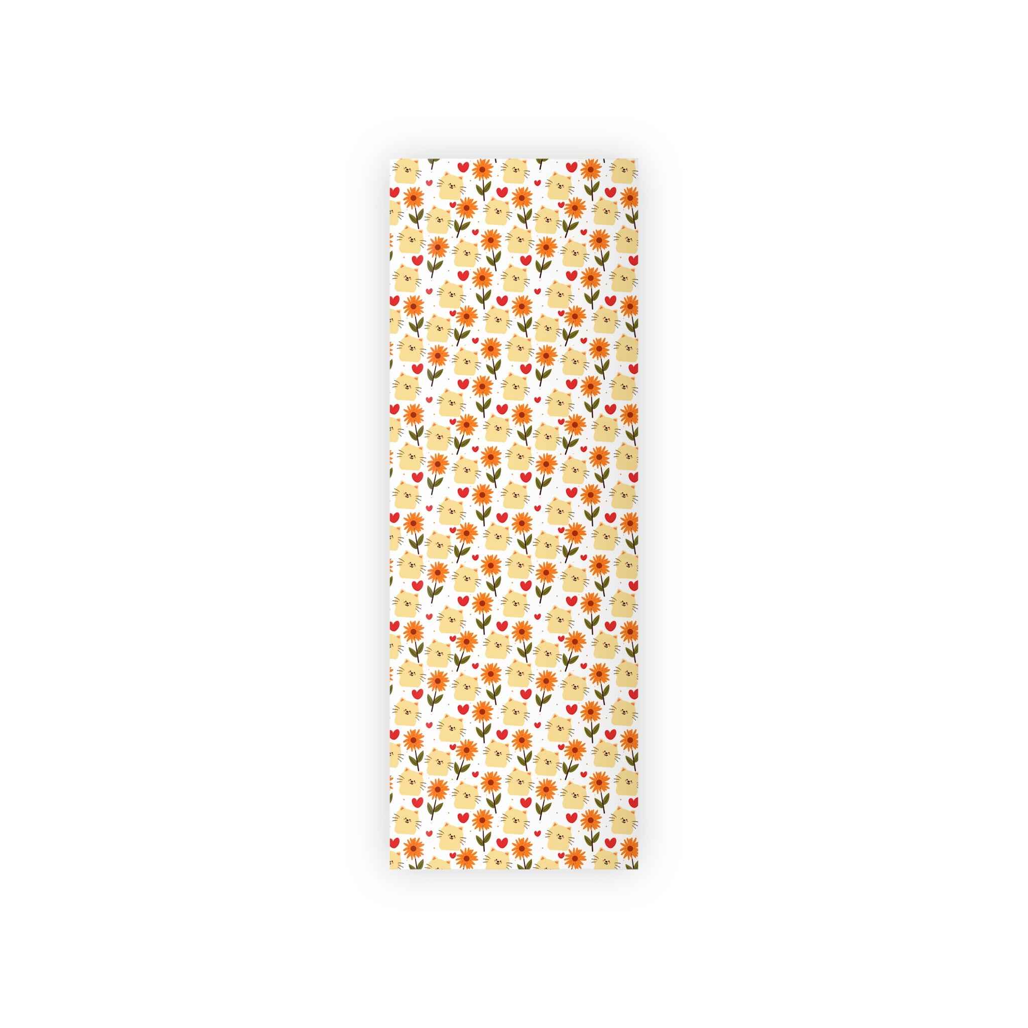 Flower Kitty Wrapping Paper – Cute Cat Gift Wrap