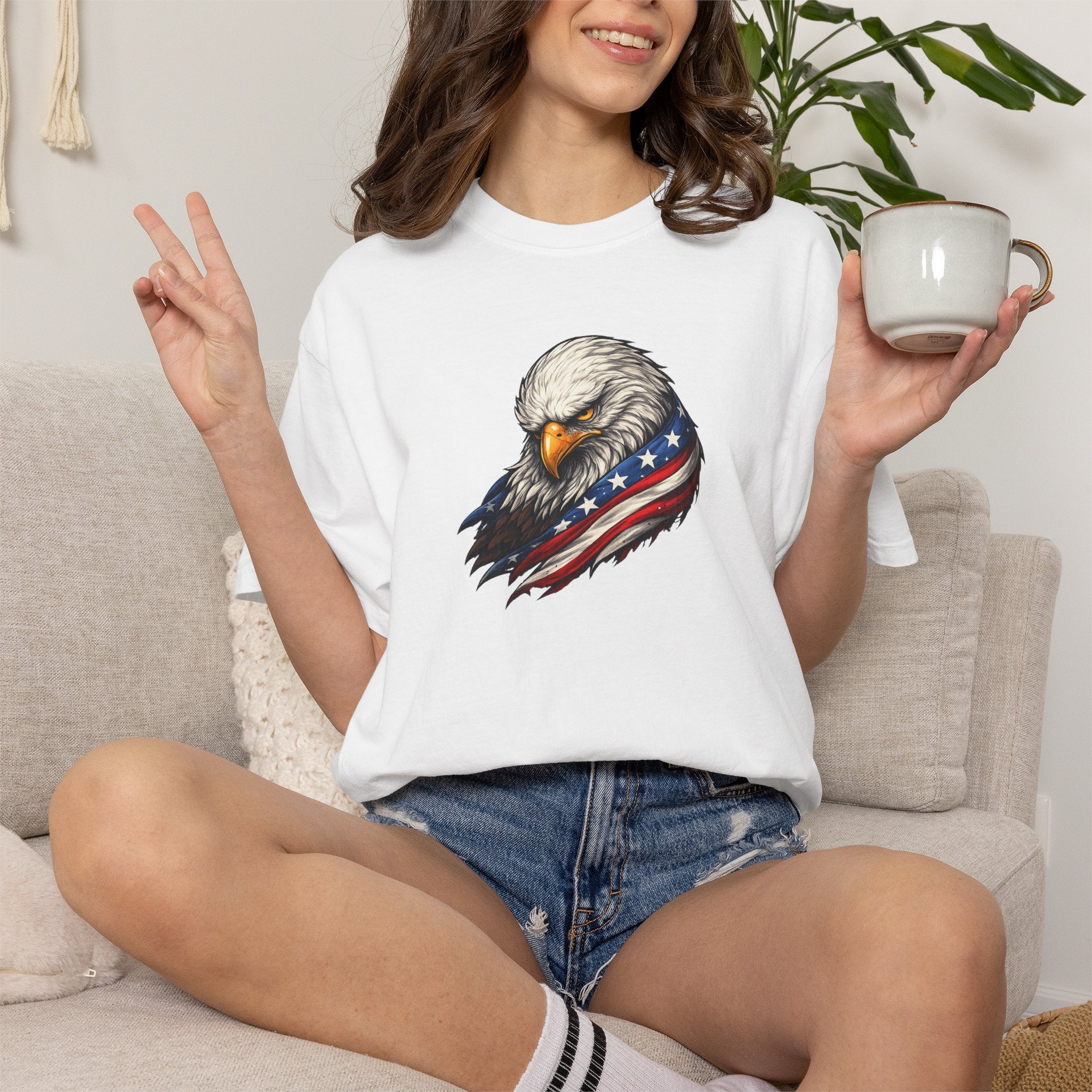 Eagle of Quiet Resolve Heavyweight T-Shirt