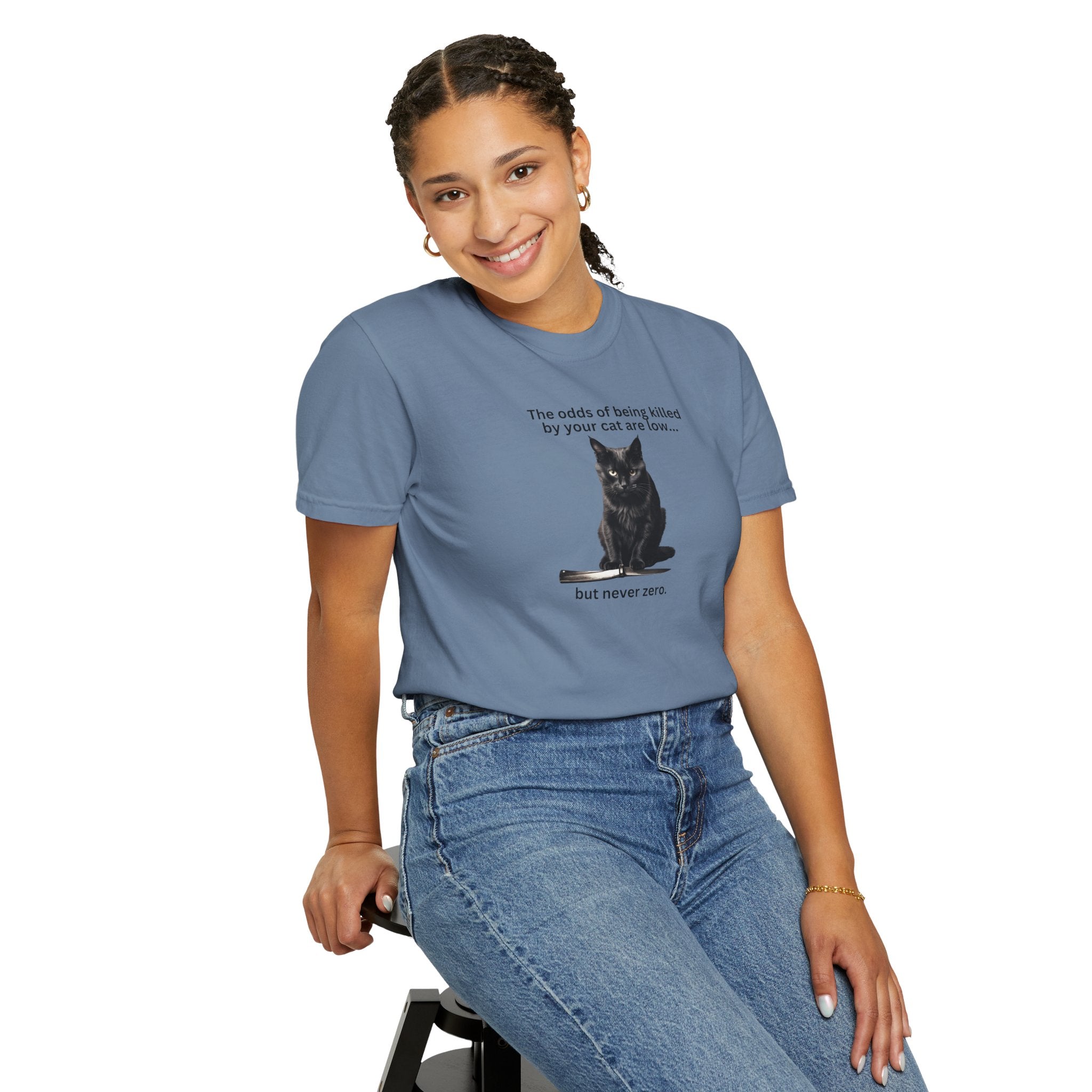 Photo depicting the ​Odds Unisex Garment-Dyed T-shirt from EpiAl's Shop.