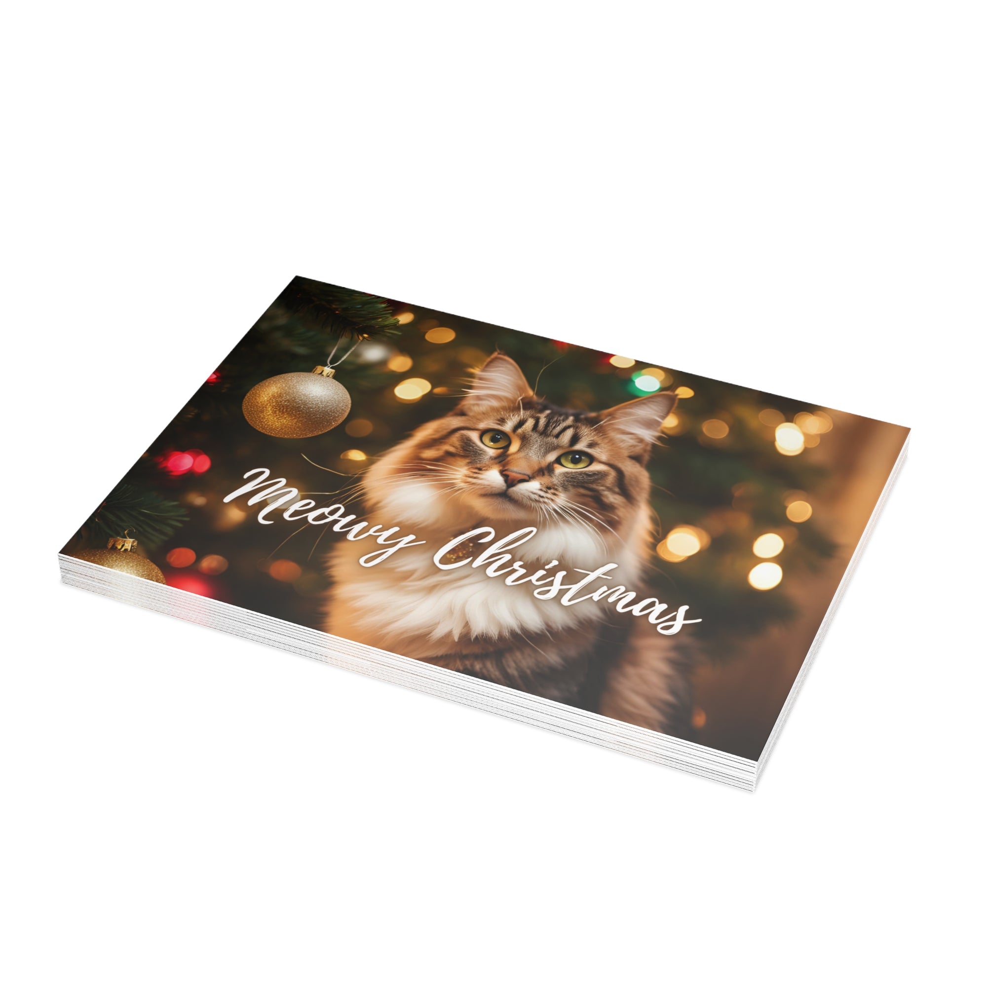 Pretty Meowy Christmas Postcard Bundles (envelopes included)