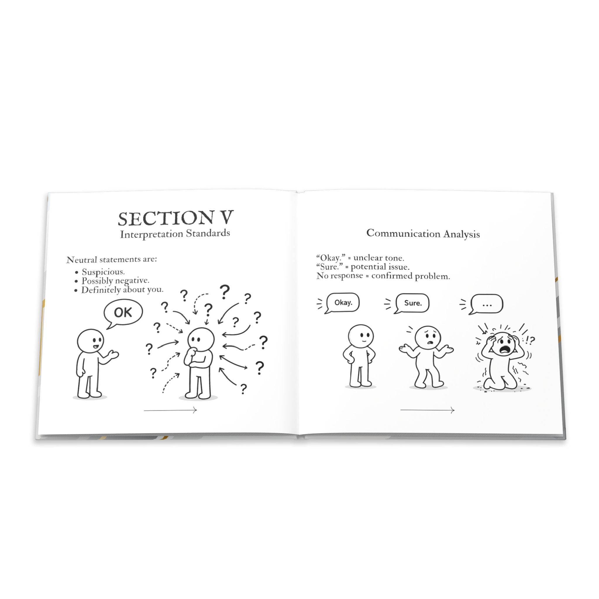 Standard Operating Procedures for Thinking Too Much - Hardcover Parody Manual