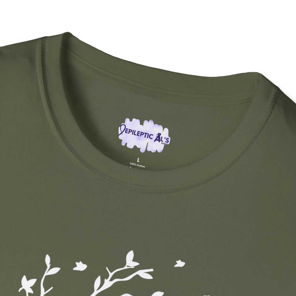 Cat in a Tree Unisex Softstyle T - Shirt - T - Shirt - Epileptic Al’s Shop