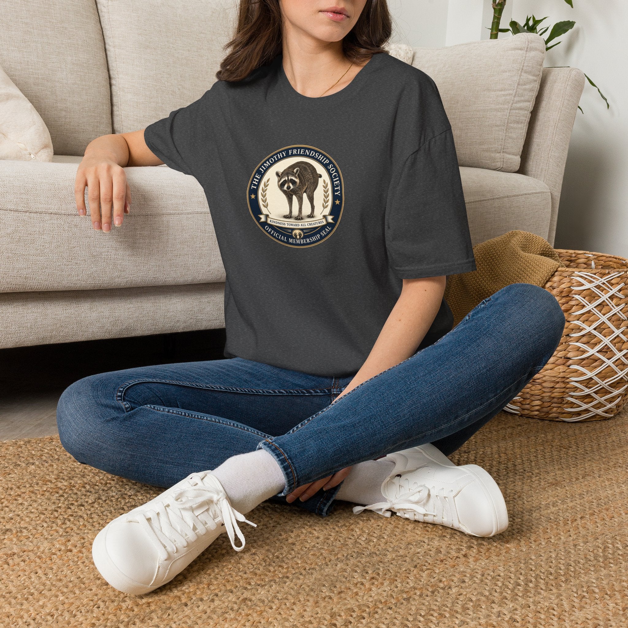 The Jimothy Friendship Society T-Shirt | Raccoon Membership Seal Tee