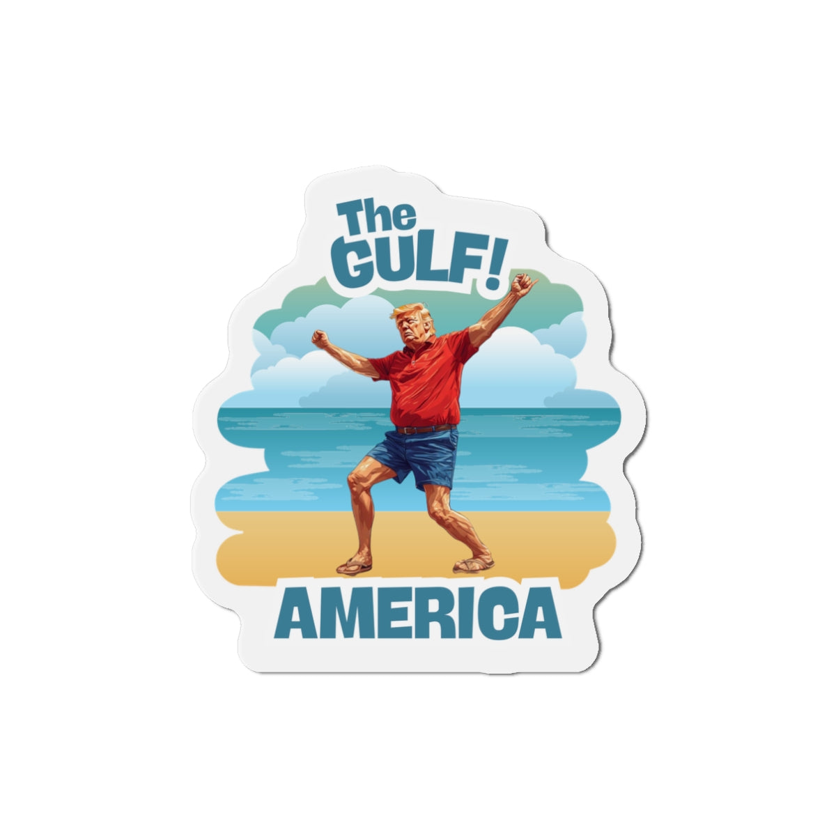 Gulf Coast Die-Cut Magnet, Fun Home Decor