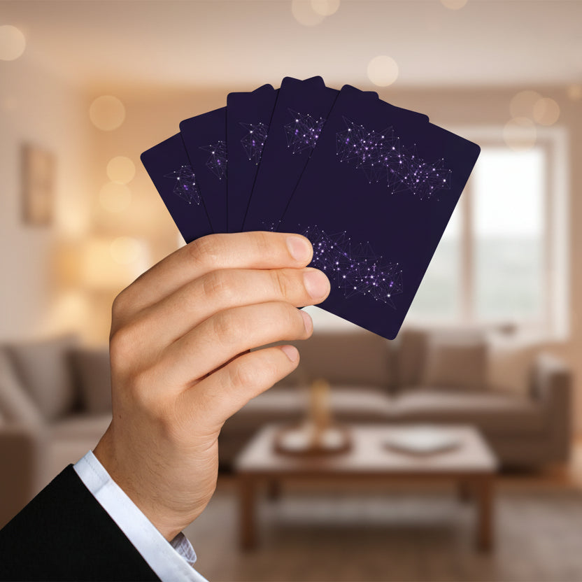 Neuro Network Epilepsy Awareness Playing Cards – Purple Connection Poker Deck